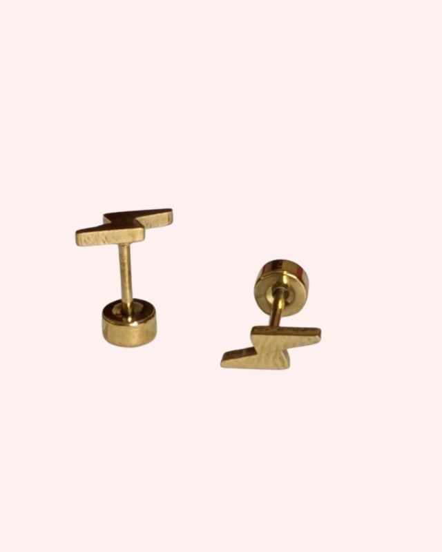 Lightning Gold Stud